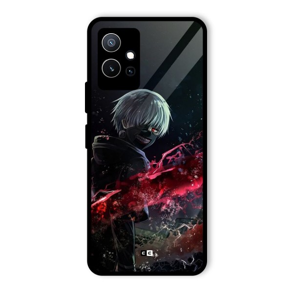 Amazing Ken Kaneki Glass Back Case for Vivo iQOO Z6