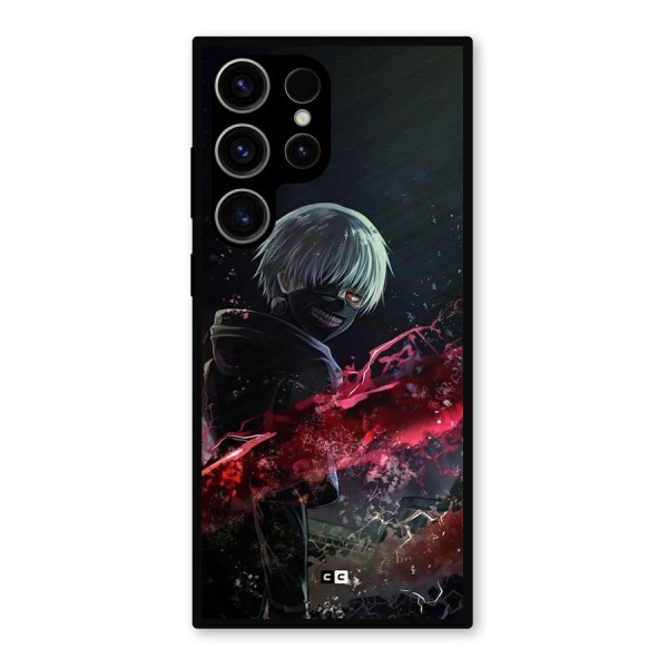 Amazing Ken Kaneki Metal Back Case for Galaxy S23 Ultra