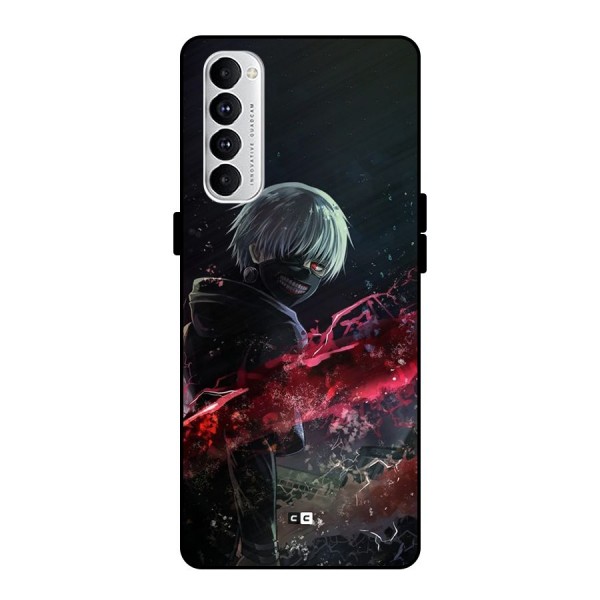 Amazing Ken Kaneki Metal Back Case for Oppo Reno4 Pro