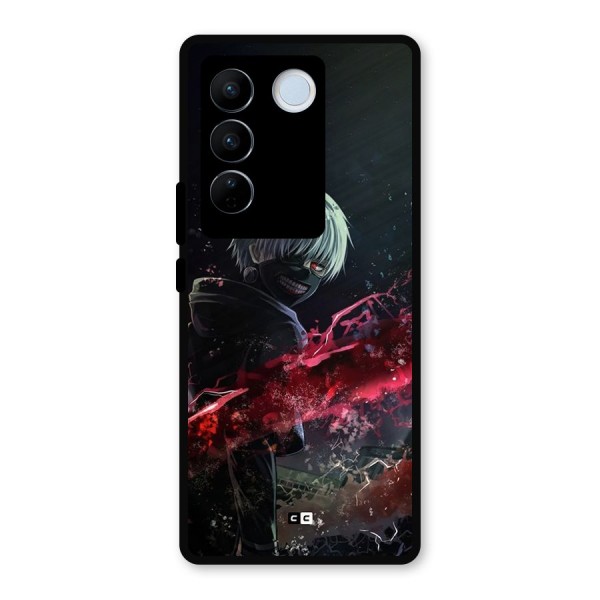 Amazing Ken Kaneki Metal Back Case for Vivo V27 Pro