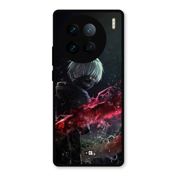 Amazing Ken Kaneki Metal Back Case for Vivo X90 Pro