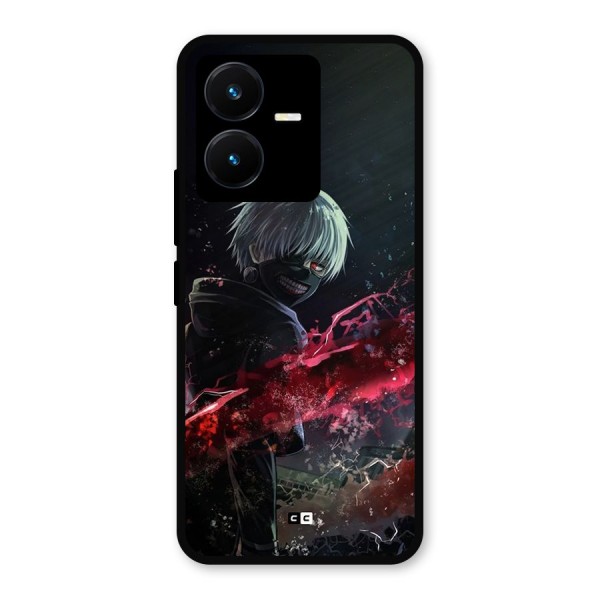 Amazing Ken Kaneki Metal Back Case for Vivo Y22s