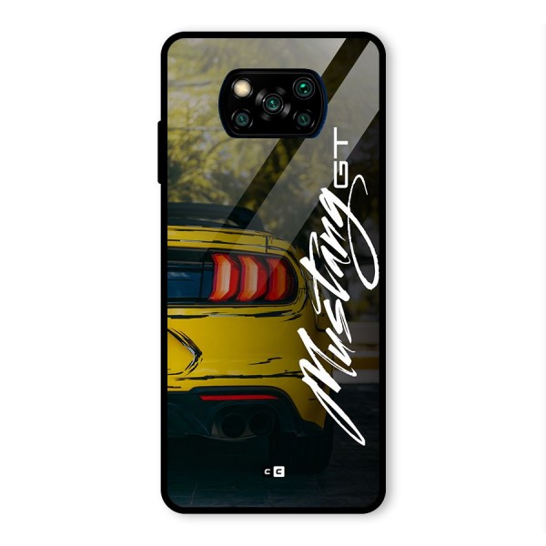 Amazing Mad Car Glass Back Case for Poco X3 Pro