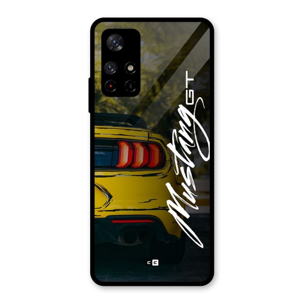Amazing Mad Car Glass Back Case for Redmi Note 11T 5G