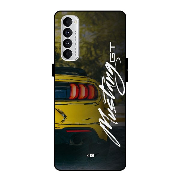 Amazing Mad Car Metal Back Case for Oppo Reno4 Pro