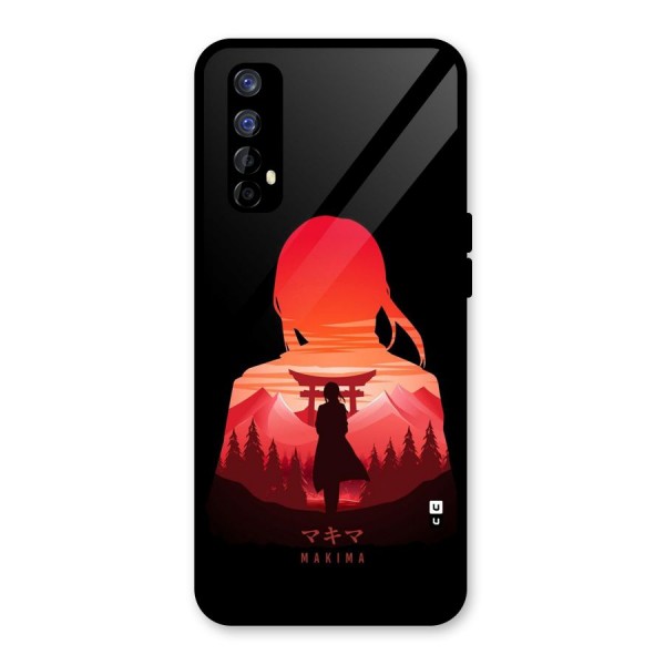 Amazing Makima Glass Back Case for Realme 7