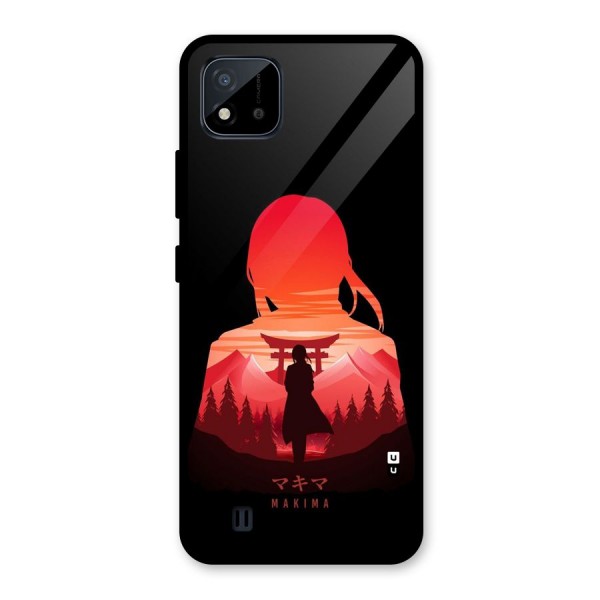 Amazing Makima Glass Back Case for Realme C11 2021