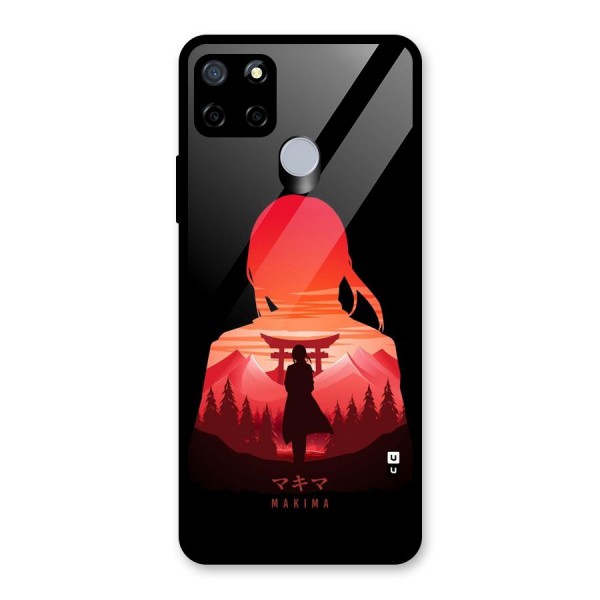 Amazing Makima Glass Back Case for Realme Narzo 20