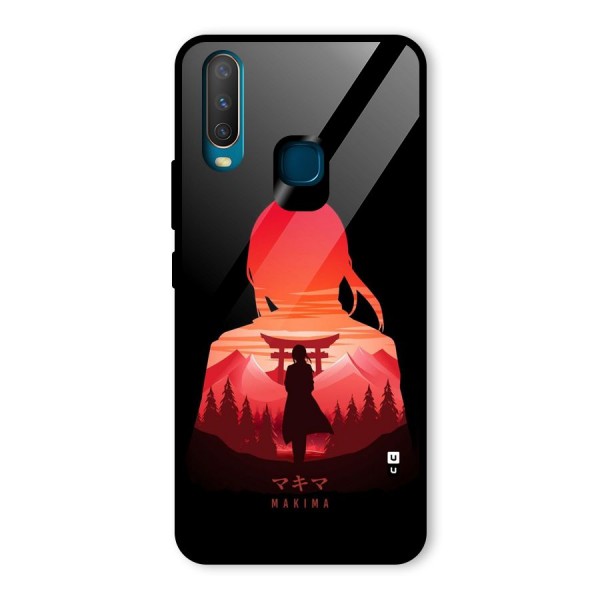 Amazing Makima Glass Back Case for Vivo Y17