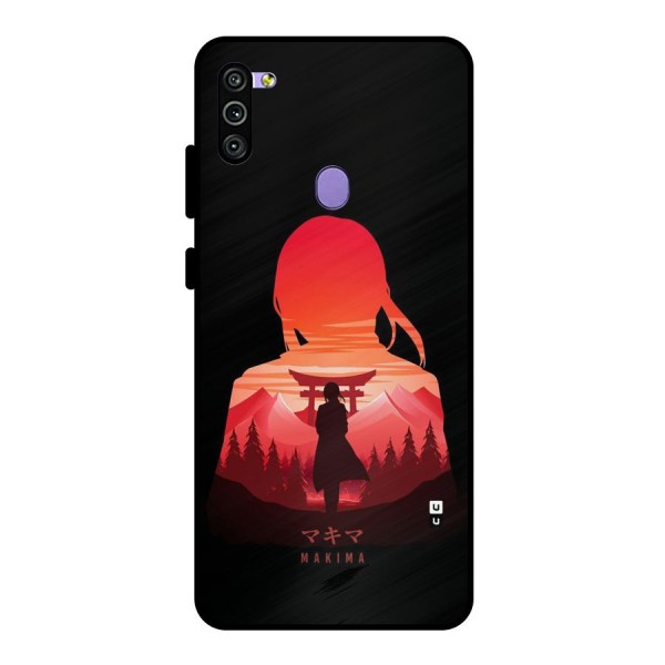 Amazing Makima Metal Back Case for Galaxy M11