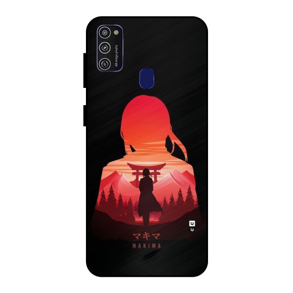 Amazing Makima Metal Back Case for Galaxy M21