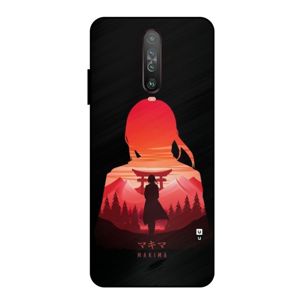 Amazing Makima Metal Back Case for Poco X2