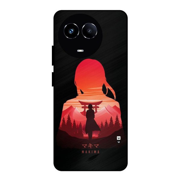 Amazing Makima Metal Back Case for Realme 11X