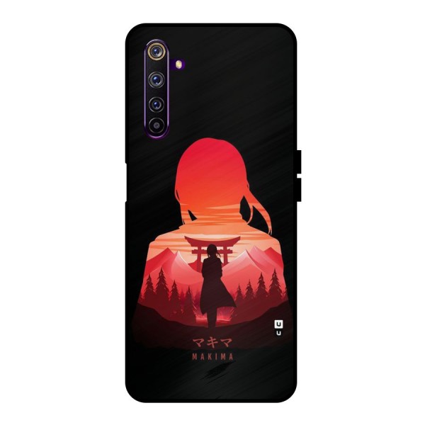 Amazing Makima Metal Back Case for Realme 6 Pro