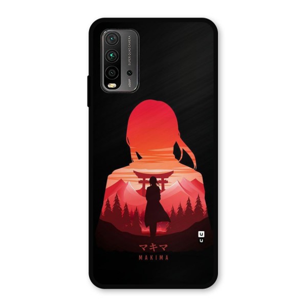 Amazing Makima Metal Back Case for Redmi 9 Power