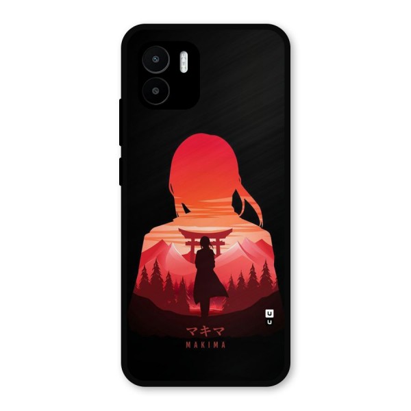 Amazing Makima Metal Back Case for Redmi A2