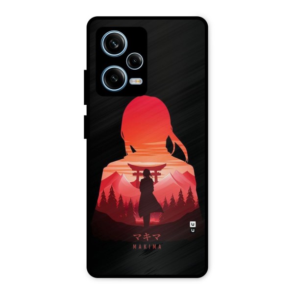 Amazing Makima Metal Back Case for Redmi Note 12 Pro