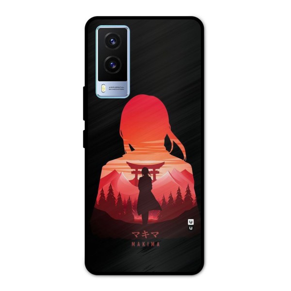 Amazing Makima Metal Back Case for Vivo V21e 5G