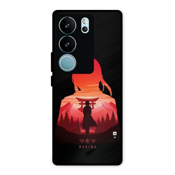 Amazing Makima Metal Back Case for Vivo V29 Pro