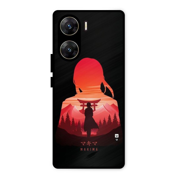 Amazing Makima Metal Back Case for Vivo V29e