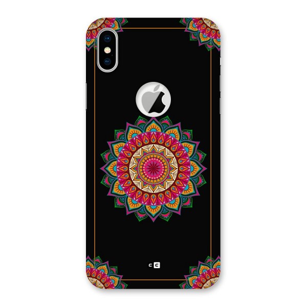 Amazing Mandala Art Back Case for iPhone XS Logo Cut