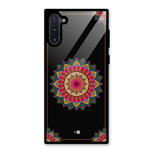 Amazing Mandala Art Glass Back Case for Galaxy Note 10