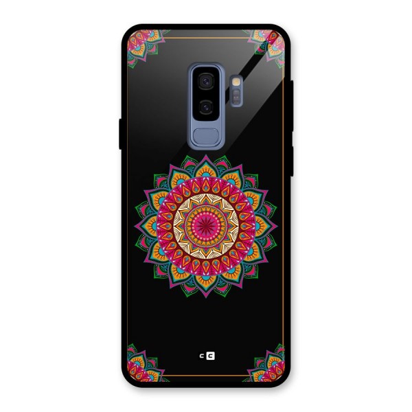 Amazing Mandala Art Glass Back Case for Galaxy S9 Plus