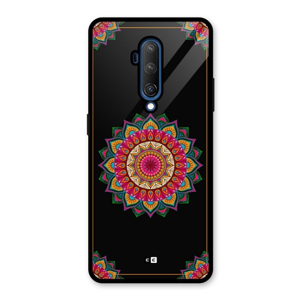 Amazing Mandala Art Glass Back Case for OnePlus 7T Pro