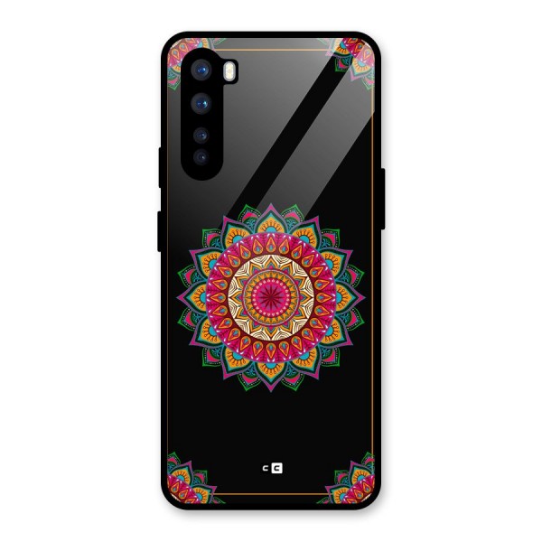 Amazing Mandala Art Glass Back Case for OnePlus Nord