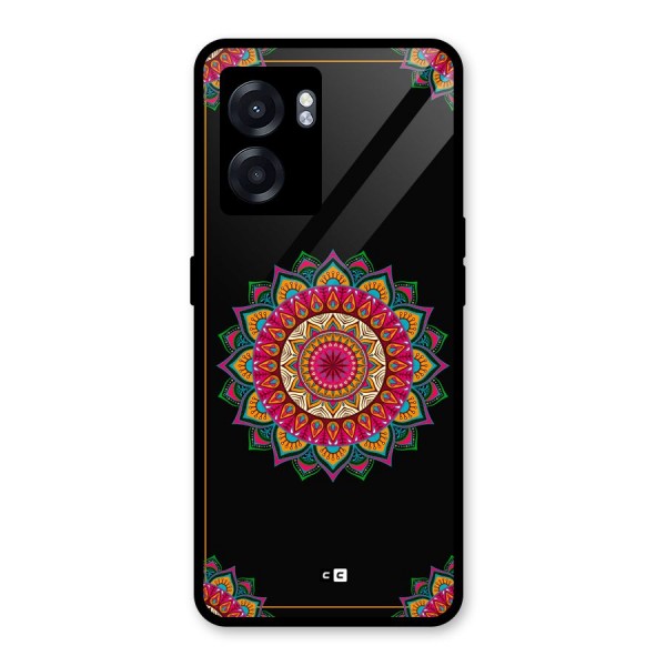 Amazing Mandala Art Glass Back Case for Oppo K10 (5G)