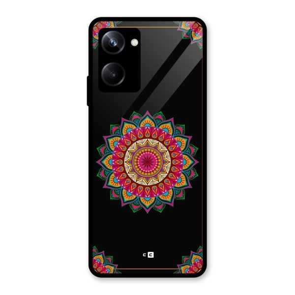 Amazing Mandala Art Glass Back Case for Realme 10 Pro