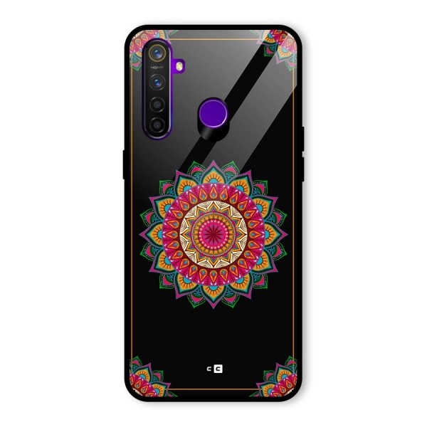 Amazing Mandala Art Glass Back Case for Realme 5 Pro