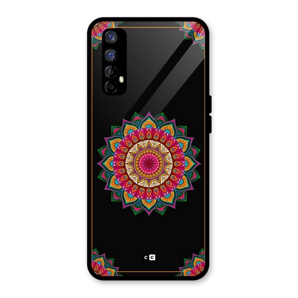 Amazing Mandala Art Glass Back Case for Realme 7