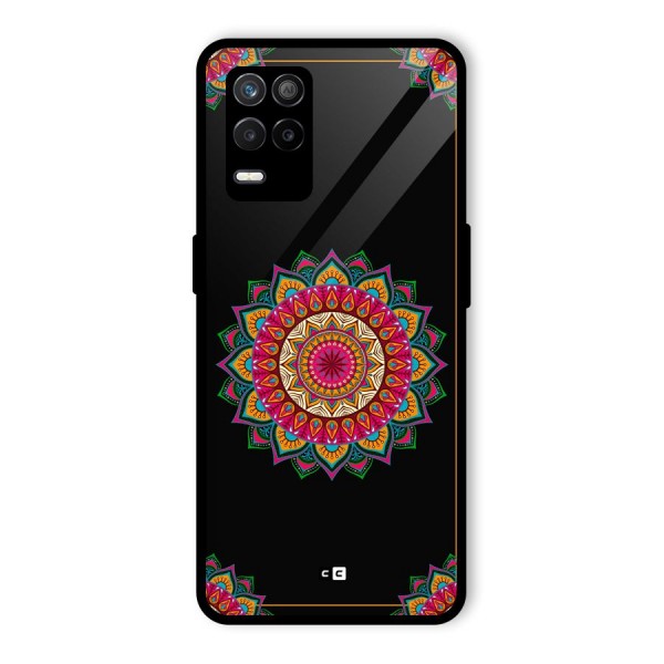 Amazing Mandala Art Glass Back Case for Realme 9 5G