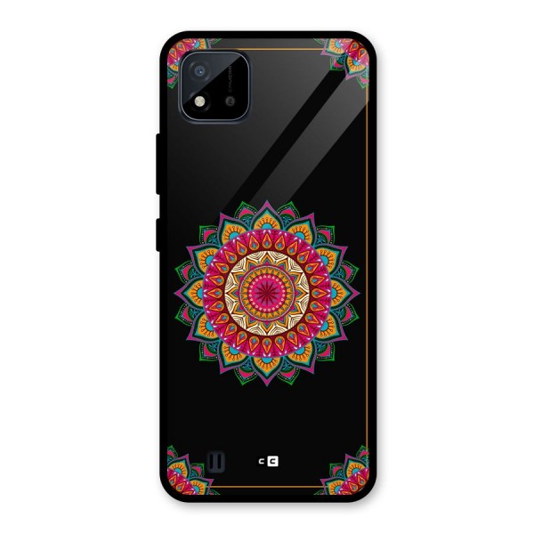 Amazing Mandala Art Glass Back Case for Realme C11 2021