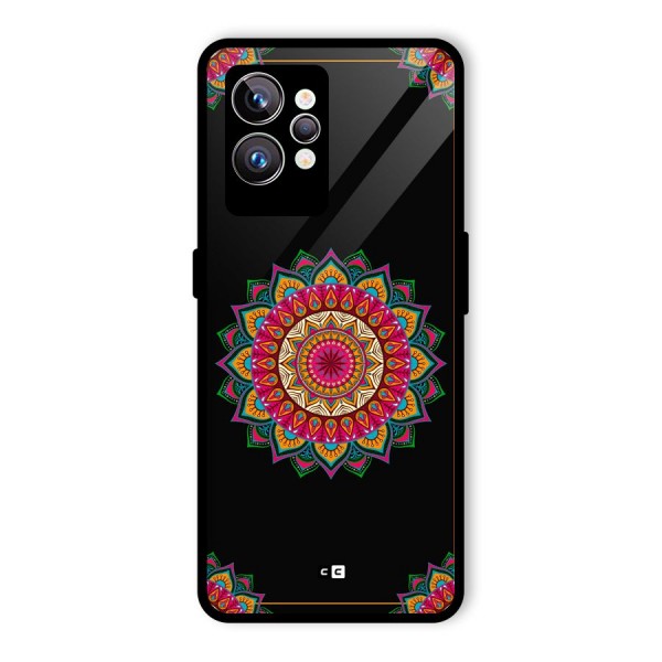 Amazing Mandala Art Glass Back Case for Realme GT2 Pro