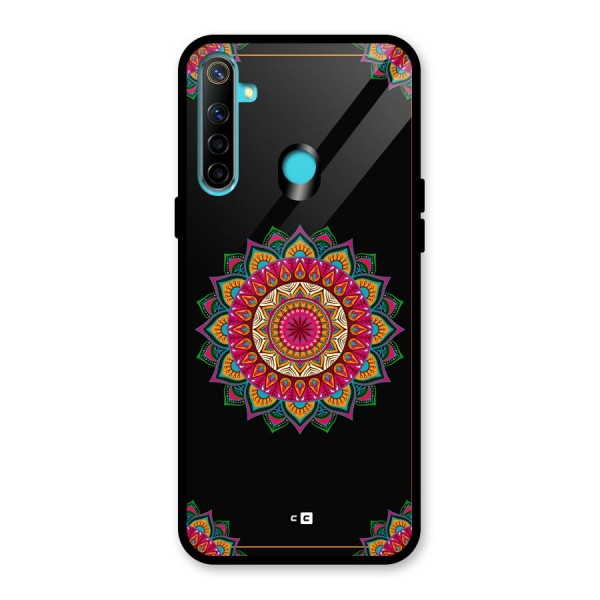 Amazing Mandala Art Glass Back Case for Realme Narzo 10