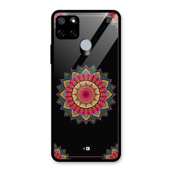 Amazing Mandala Art Glass Back Case for Realme Narzo 20