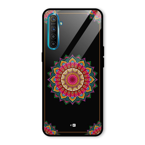 Amazing Mandala Art Glass Back Case for Realme XT