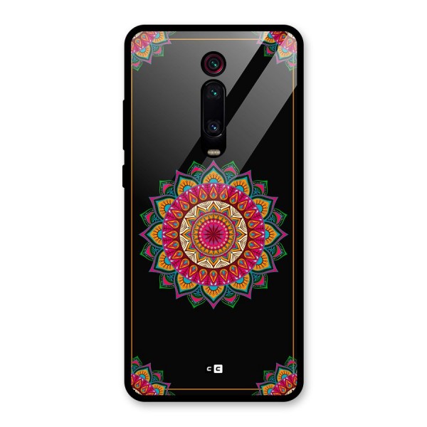 Amazing Mandala Art Glass Back Case for Redmi K20