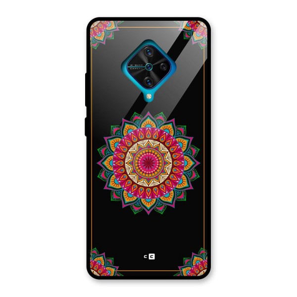 Amazing Mandala Art Glass Back Case for Vivo S1 Pro