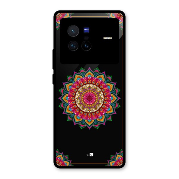 Amazing Mandala Art Glass Back Case for Vivo X80