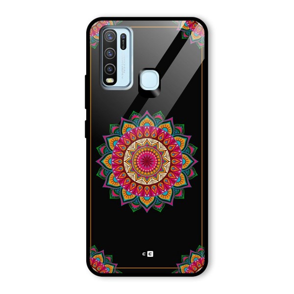 Amazing Mandala Art Glass Back Case for Vivo Y50