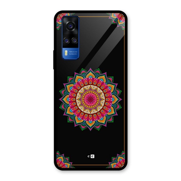 Amazing Mandala Art Glass Back Case for Vivo Y51