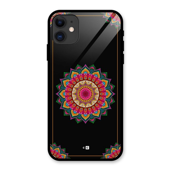 Amazing Mandala Art Glass Back Case for iPhone 11