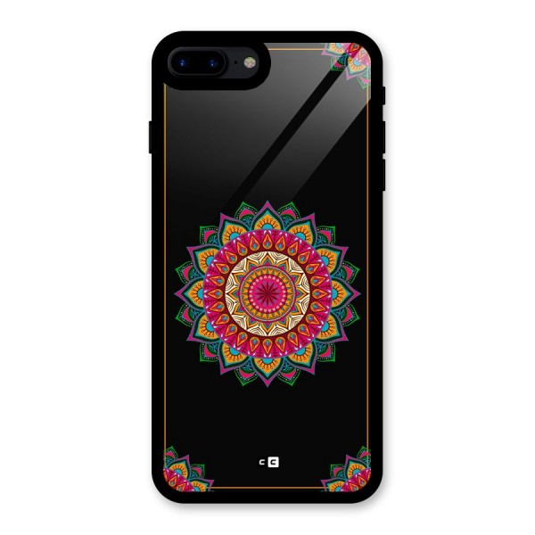 Amazing Mandala Art Glass Back Case for iPhone 7 Plus