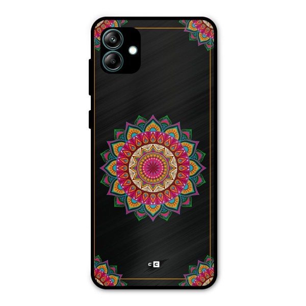 Amazing Mandala Art Metal Back Case for Galaxy A04