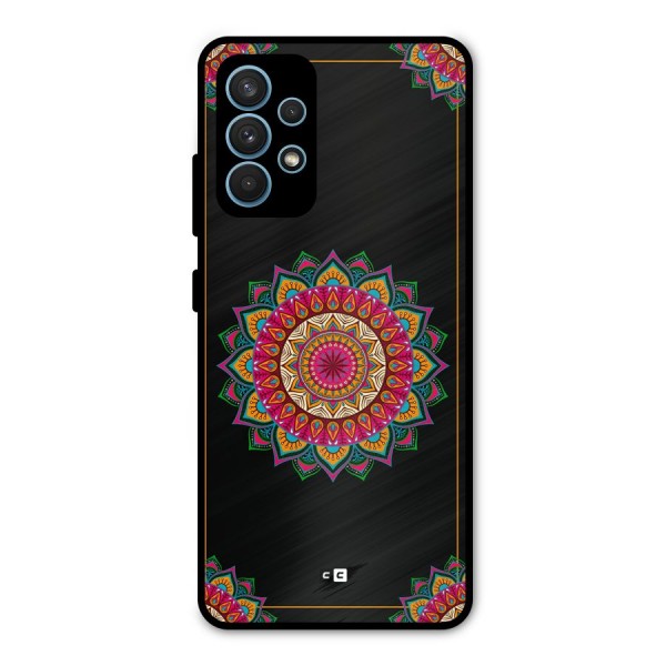 Amazing Mandala Art Metal Back Case for Galaxy A32