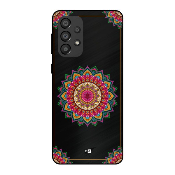 Amazing Mandala Art Metal Back Case for Galaxy A33 5G