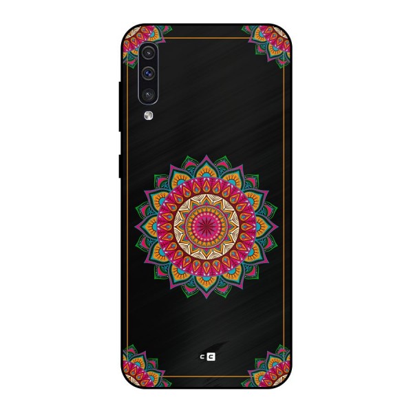 Amazing Mandala Art Metal Back Case for Galaxy A50